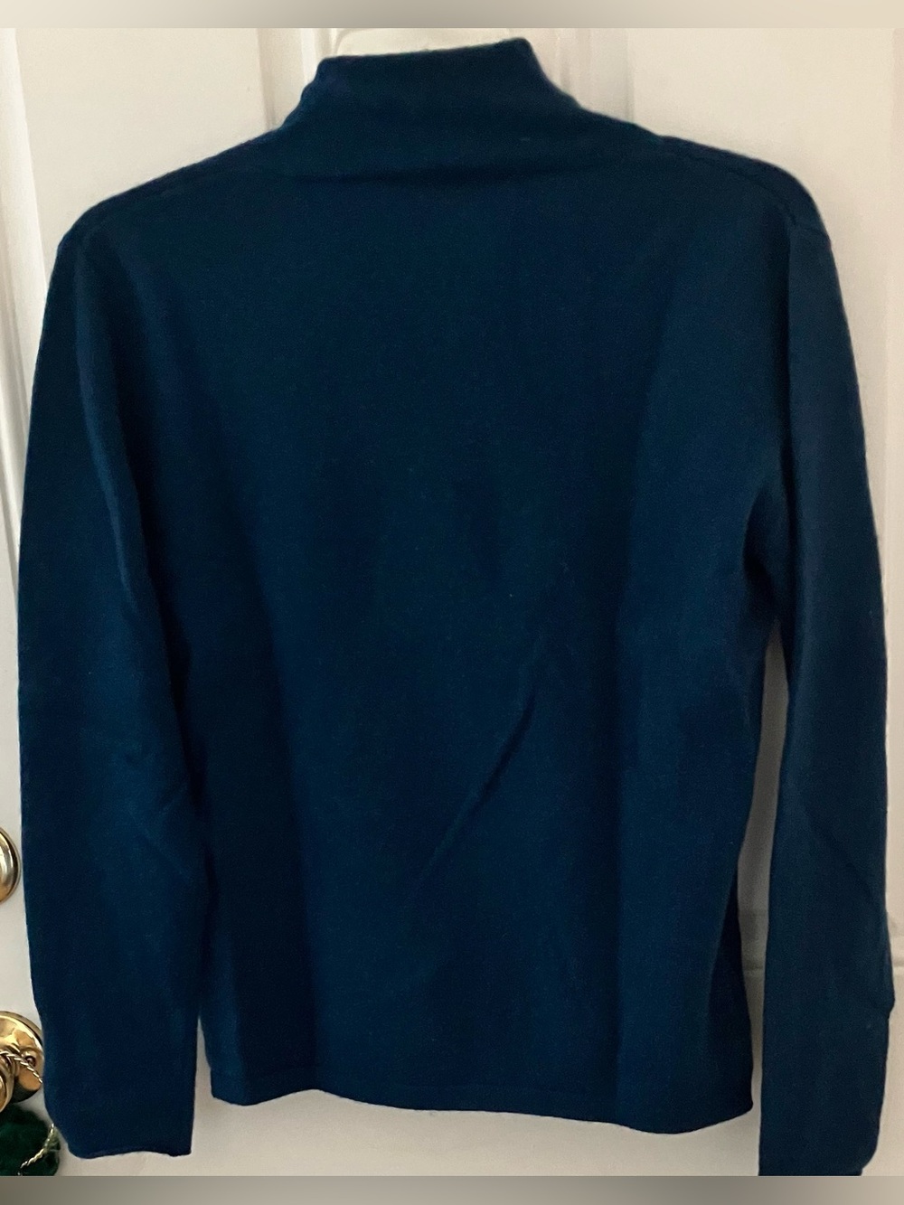 Hudson & Mark Slate Blue Wool Blend Wrap Sweater (Retired)-XL (Fits like Large) - Picture 5 of 6